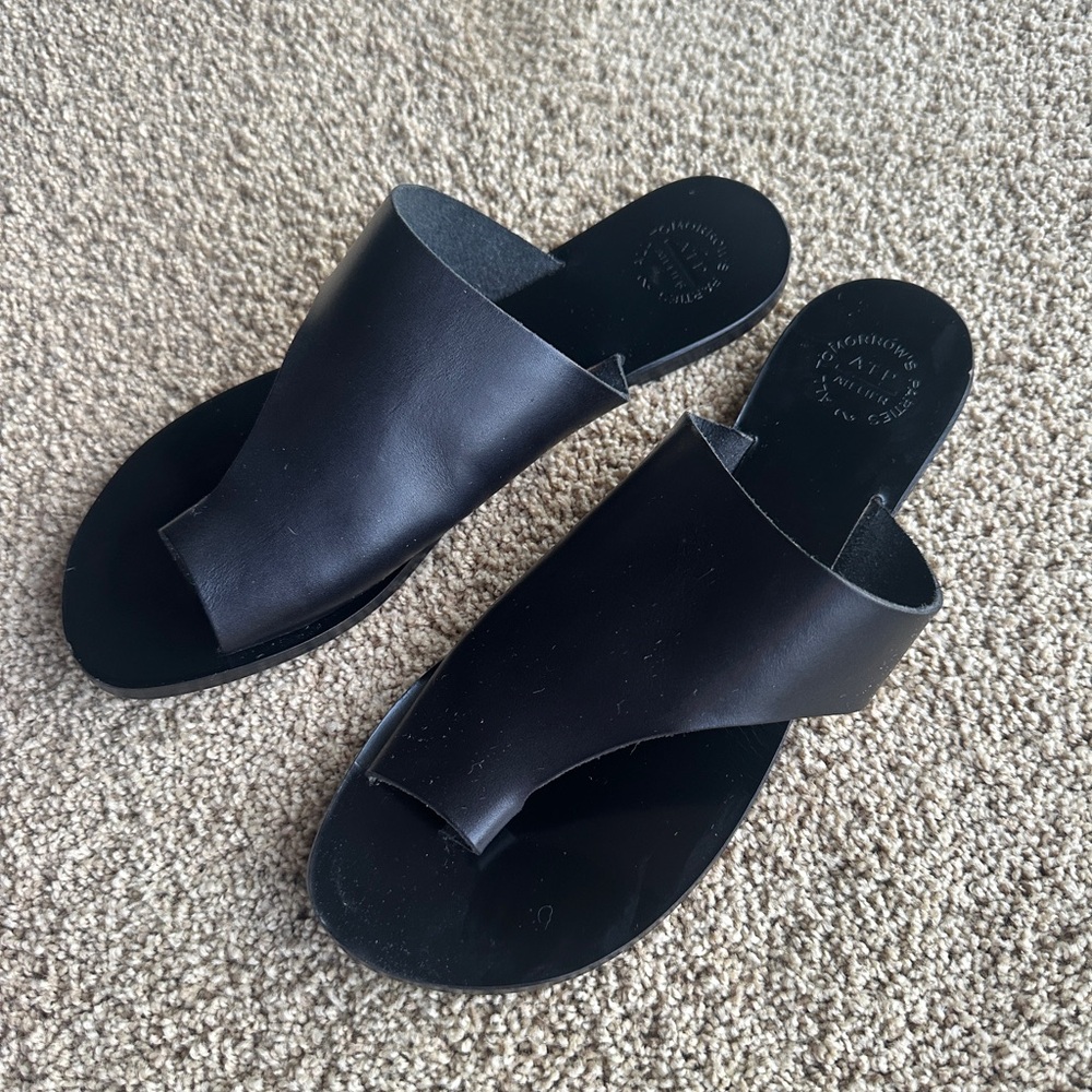 ATP Rosa Sandals Black Leather - Picture 5 of 8